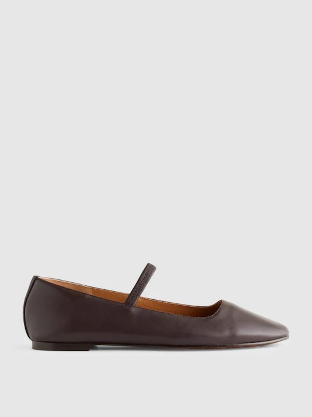 Madewell The Greta Mary Jane Flat in Coffee Bean Brown Size 7.5 - Picture 2 of 9